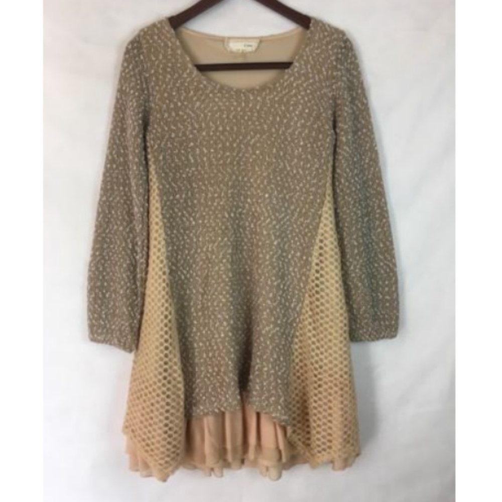 Anthropologie Areve Womens L Dress Lagenlook